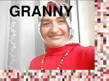 Turkish granny in hijab