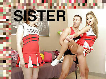 Cheerleader stepsister had intercourse during cheer practise