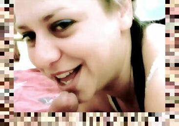 Blonde Wifey Blowing Hubby At Home Just To Express Her Love