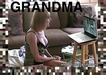 Horny grandma is having sexy fun from Wicked Sexy Melanie.