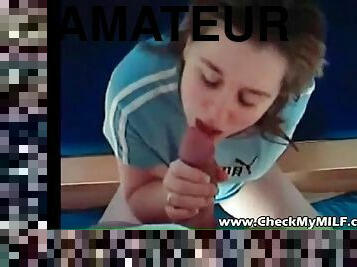 femme, amateur, milf, ejaculation-interne, couple, femme-habillée-mec-nu