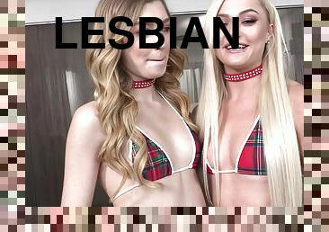 Sensual lesbian scene with pornstars Mackenzie Moss & Morgan Rain