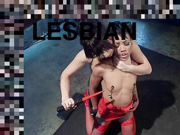 Nikki Darling loves lesbian bondage and licking more than anything else