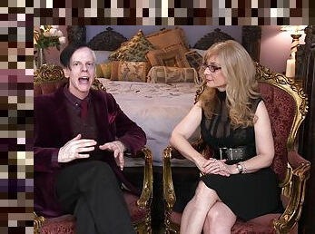 Nina Hartley wants to share her dirty ideas with a dude in a backstage