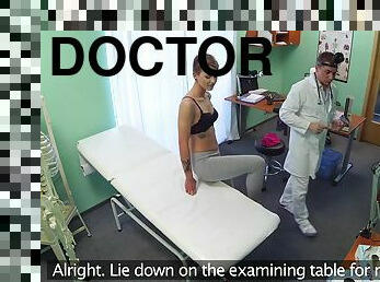 Hidden camera at the doctors office records a wild sex adventure