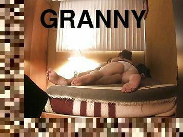 Sex with a fat granny filmed on a hidden cam