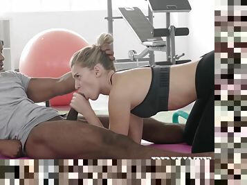 Mary Kalisy, Interracial Fuck In The Gym