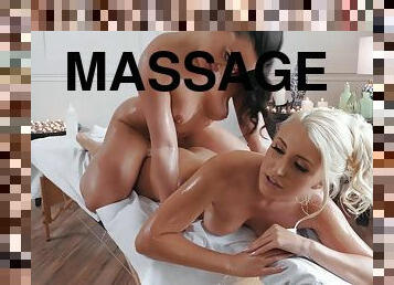 Girl on girl sensual sex after the massage - Whitney Wright, Xandra Sixx