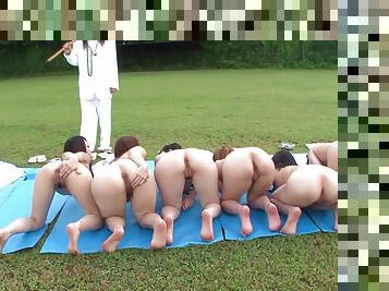 Uncensored Japanese outdoor nudist sex cult ceremony