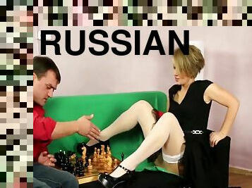 Russian Perfect Lady Cougar Fucks Her 18Yo Lover