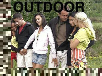 outdoor hardcore group fuck is all that horny Lady Mai wants to do