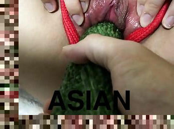 017 Sex slave get punish by Vegetable - Asian