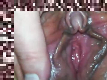 I love to show you my wet pussy and my hard clit that becomes bigger and bigger.