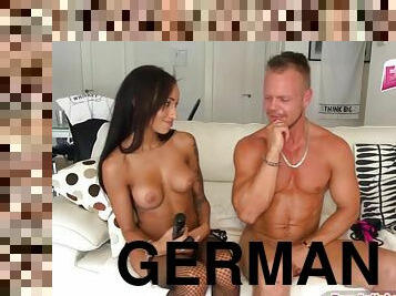 german teen fucks guy with strapon at casting