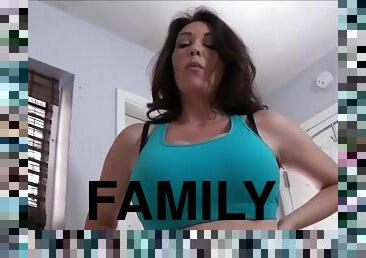 Fitness Mom Helps Her Horny Step Son - Family Therapy
