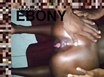 Ebony amateur teen with biggest gaping pussy in Jamaica