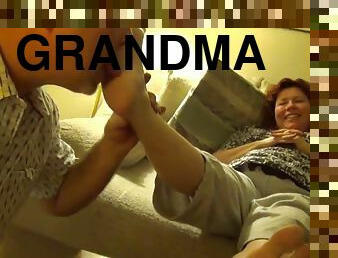 Ticklish grandma