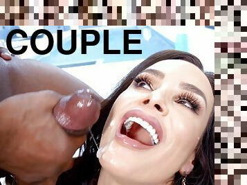Interracial cunt wrecking with Lisa Ann who loves coal dongs