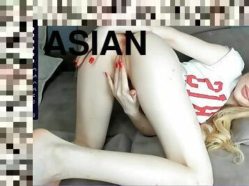 Tiny Pale Asian Girl With A Needy Smooth Pussy
