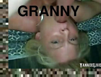 Granny woman delivers an exciting mouth fuck to her partner's dick