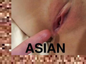 Ichigo loves feeling cream on her shaved Asian twat - More at javhd.net