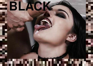 Black-haired sexiness Adria Rae having her wet coochie drained