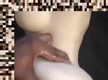 Black dick sideway fuck sextoy