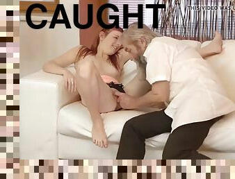 Caught grandpa fingering my gf