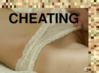 Slutty teen is cheating