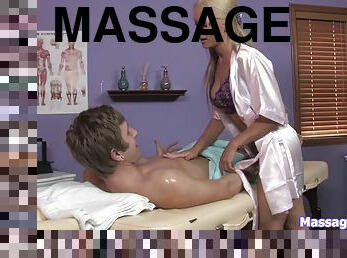 Spending extra means this massage girl gets naked and jerks him