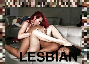 Kendra James and Kira Noir hook up for a stunning lesbian game