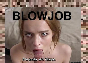 DEBT4k El sexo es un regalo inesperado que recibe el deudor por Navidad - Blowjob