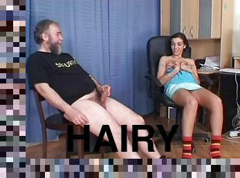 Petite teen has a thing for old hairy nerdy geezers