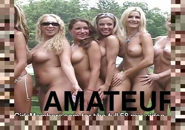 pakaļa, lielās-krūtis, nudists, ārā, publisks, amatieris, striptīzs, busty, bumbulīši