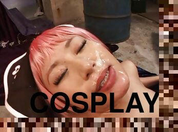 A pirate cosplay party turns into a gangbang as Chigusa Hara gets nailed