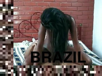 anal, adolescente, brasil, morena