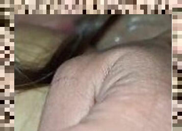 Latina riding my dick while other Latina eats her ass and sucks my dick up close real good