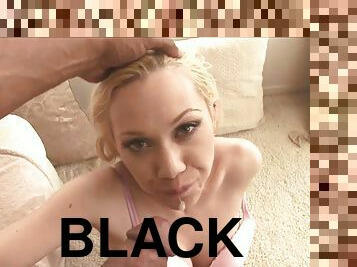 Samantha Sin sucks on a black monster cock in POV  +