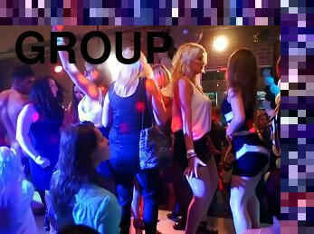 Partying and drinking too much will start a steamy orgy in the club