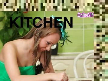 Her wildest dreams might happen in the kitchen