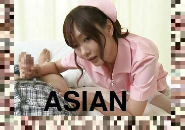 Hot Asian nurse takes a beef injection from her horny patient