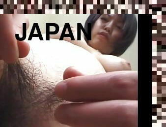 Subtitled Japanese amateur naked body check pubic hair focus