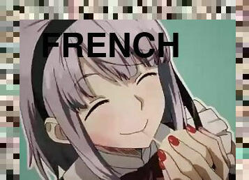 masturbation, française, anime, hentai