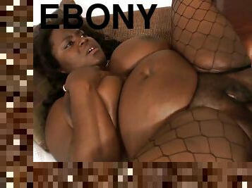 Big booty ebony rides black dong reverse cowgirl