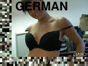 bureau-office, secrétaire, hardcore, allemand, couple, belle, réalité, soutien-gorge