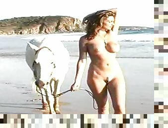 A Horse Ride By The Beach With The Nude Model Merritt Cabal