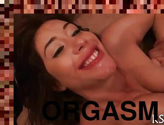 orgasme, orgie, ados, hardcore, sexe-de-groupe, salope, fumer