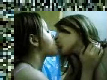 Lesbian Scene With Two Sexy Ladies Kissing