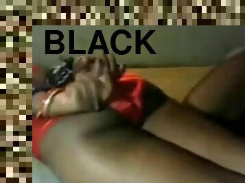 Sexy Black Chick Takes it Hard in an Amateur Clip