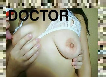 Doctor sucking nipples in the hospital